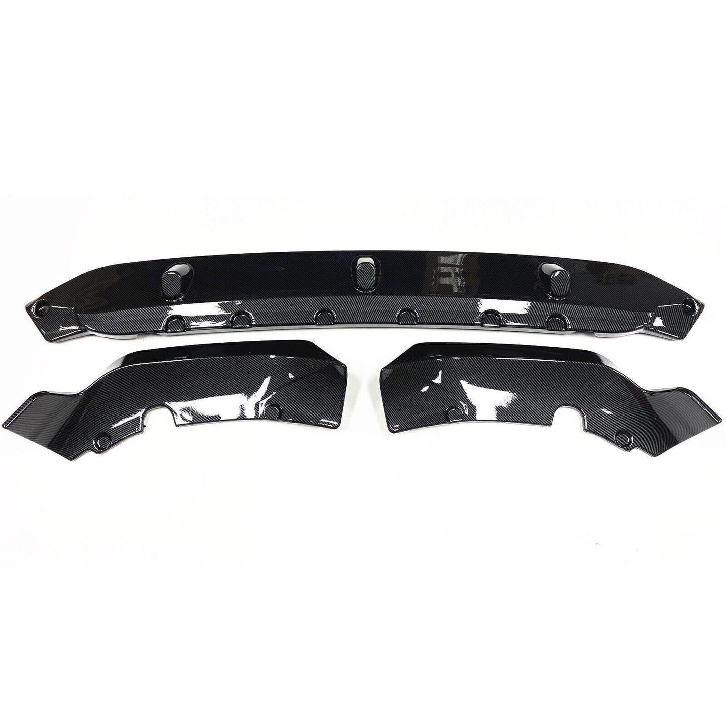 3pcs Carbon Black Rear Front Bumper Spoiler fits BMW G07 X7 M-Sport 2019-2022 NEW