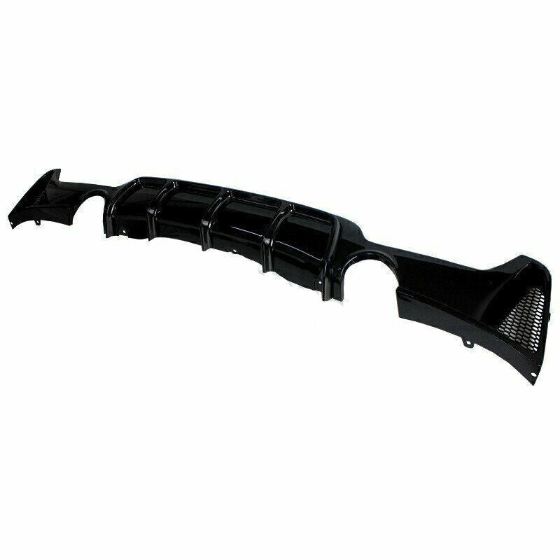 Gloss Black Front Spoiler Lip Rear Diffuser fits 2014 2015 2016-2020 BMW 4 Series