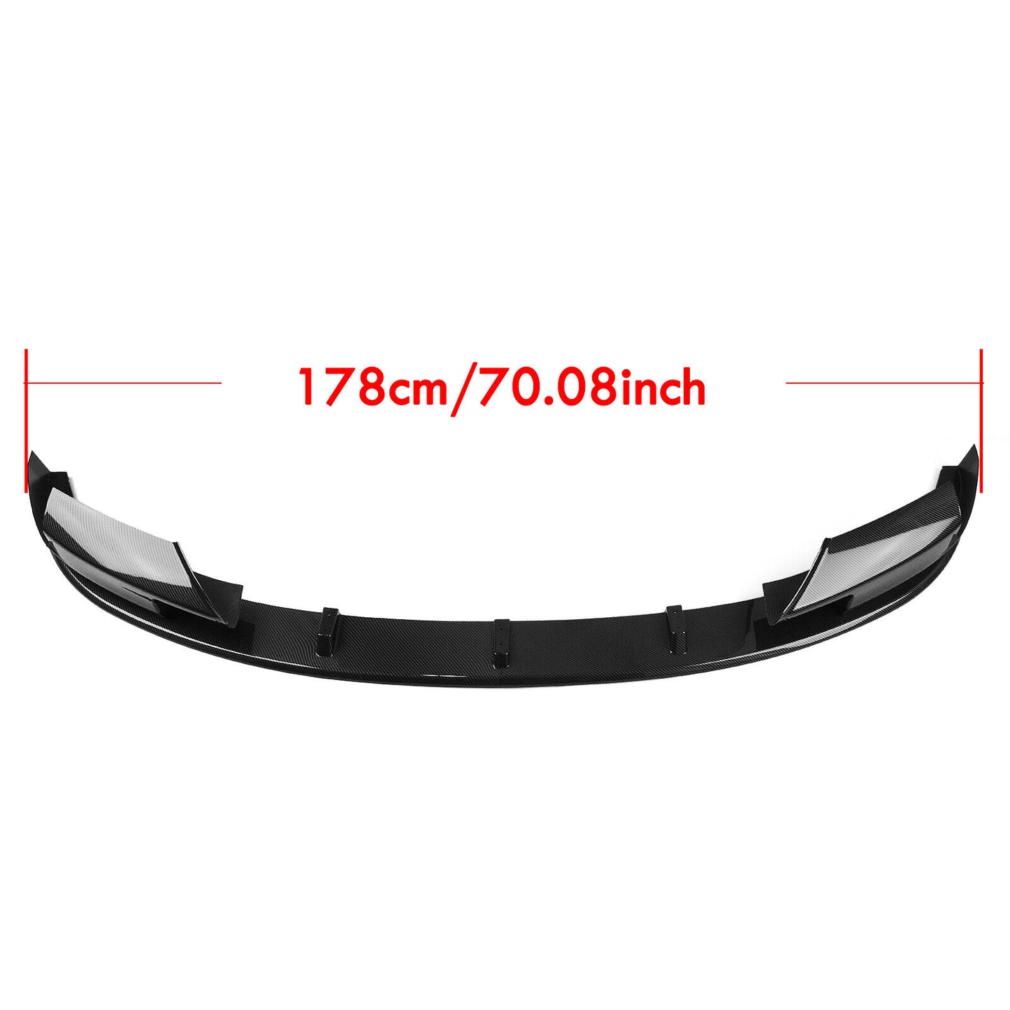 Carbon Fiber Look Front Bumper Spoiler Lip Kit fits BMW 5 Series F10 M5 2012-2016