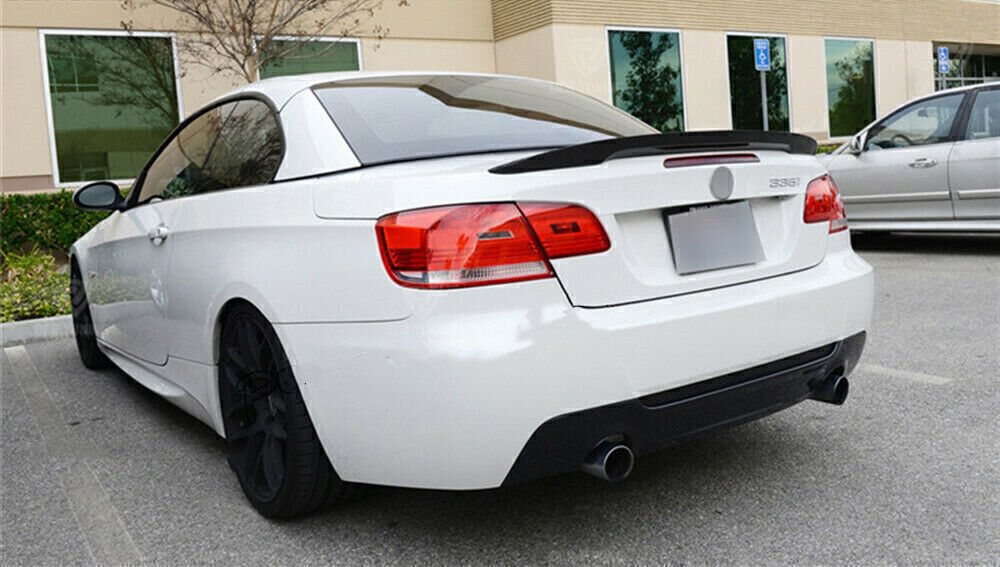 P Style Rear Spoiler Wing Lip fits 2005-2012 2006 BMW E92 M3 Coupe Carbon Fiber