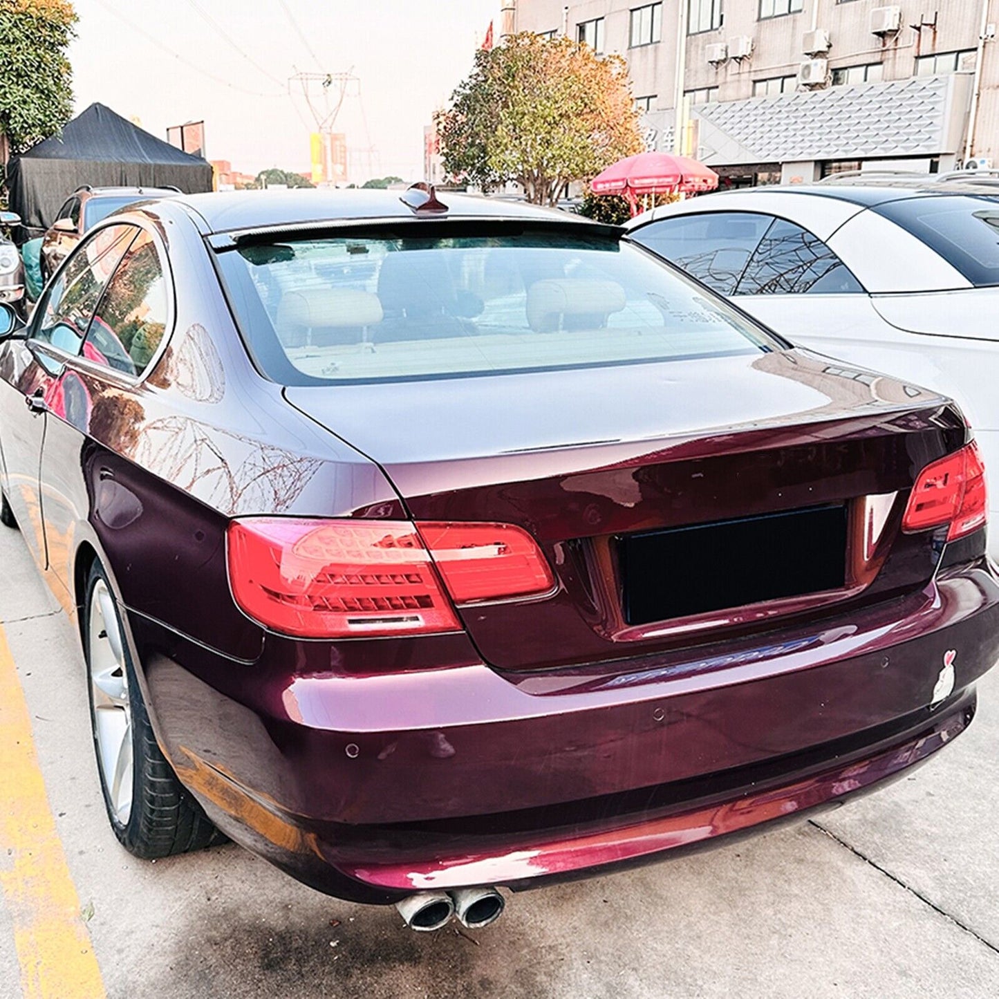 Carbon Look Rear Trunk Spoiler Lip Wing fits BMW 3 Series E92 Coupe M3 2006-2013