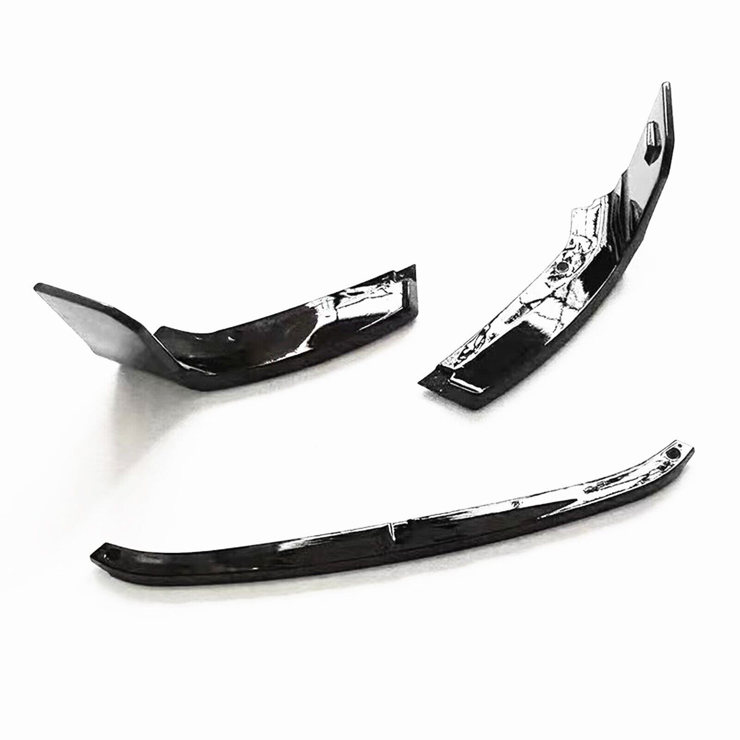 3pcs Front Bumper Spoiler Lip Bodykit Splitter fits BMW M2 G87 23-24 Gloss Black