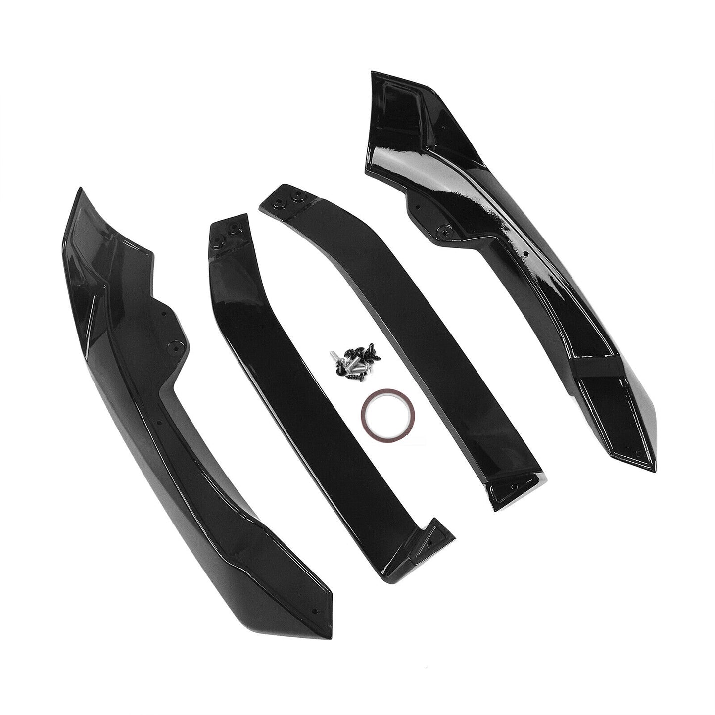 4pcs Front Bumper Spoiler Lip Kit fits BMW G05 X5 LCI 2023-2024 Gloss Black