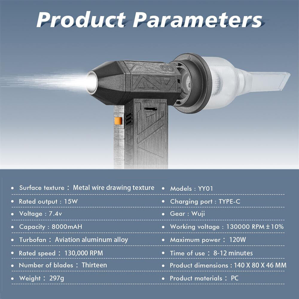 Turbo Blower Jet Fan Brushless Motor 130000RPM