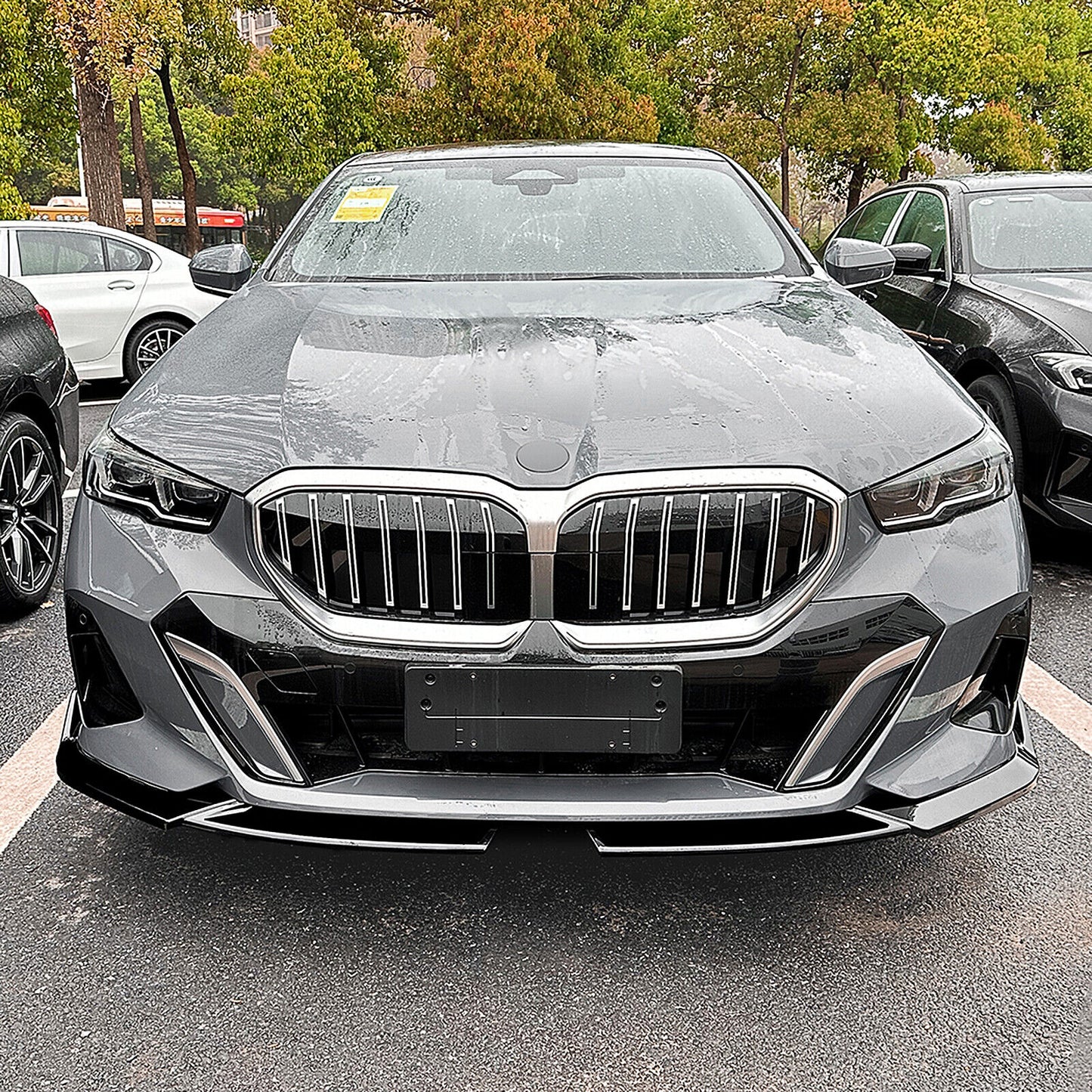 Front Bumper Spoiler Lip Kit fits BMW 5 Series I5 G60 G61 M Sport 2024-up BLK