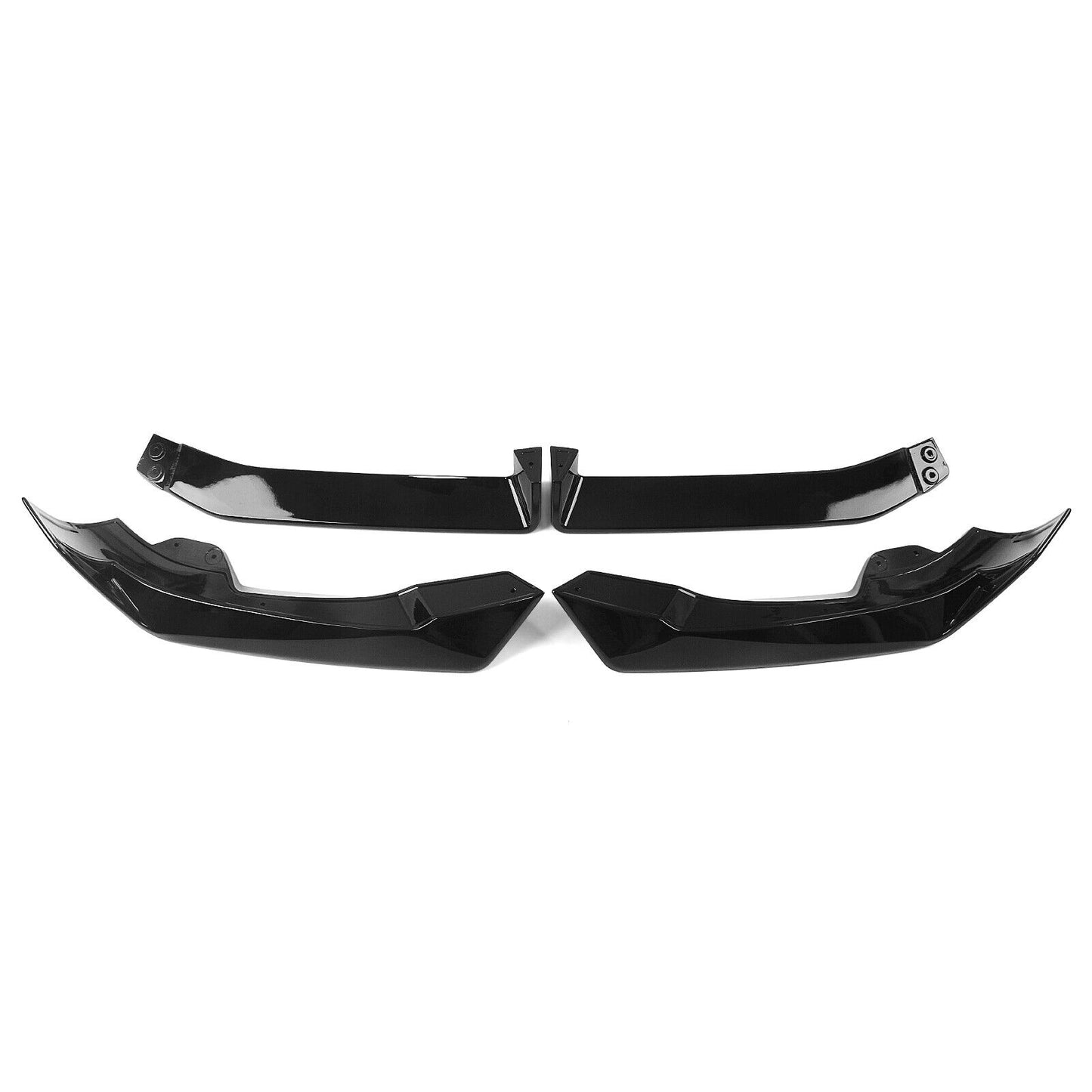 4pcs Front Bumper Spoiler Lip Kit fits BMW G05 X5 LCI 2023-2024 Gloss Black