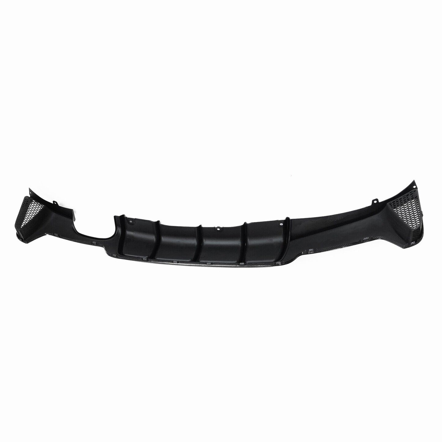 Carbon Fiber Rear Bumper Diffuser Twin Exhaust Pipe fits BMW 4 Series F32 BLK