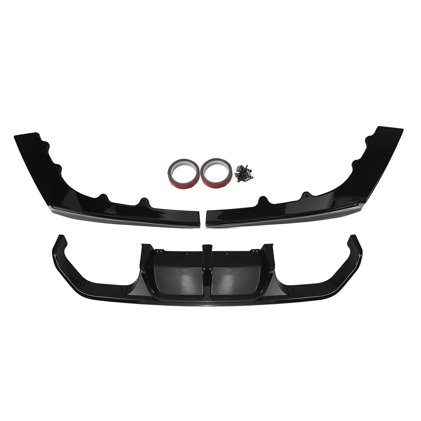 3pcs Rear Bumper Lip Diffuser fits 2015-2020 2016 BMW F80 M3 F82 F83 M4