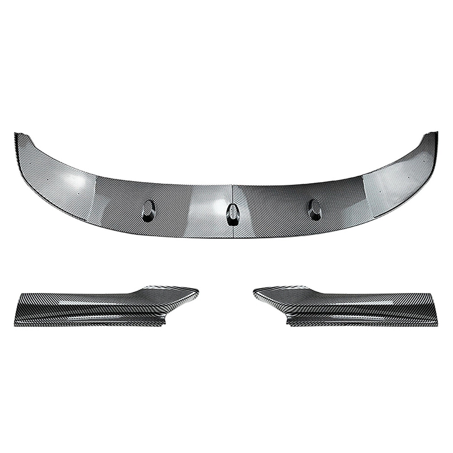 Front Bumper Spoiler Lip fits BMW 5 Series F10 F11 M Sport 11-17 Carbon Look