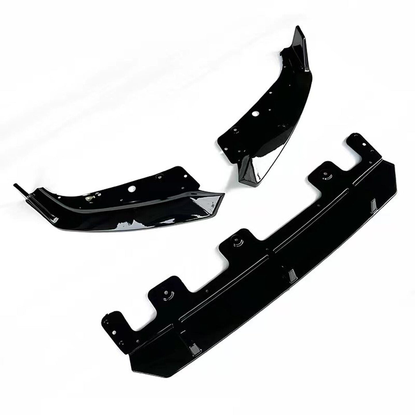 3pcs Front Bumper Spoiler Lip Splitter fits BMW X1 2023-2024 NEW Gloss Black