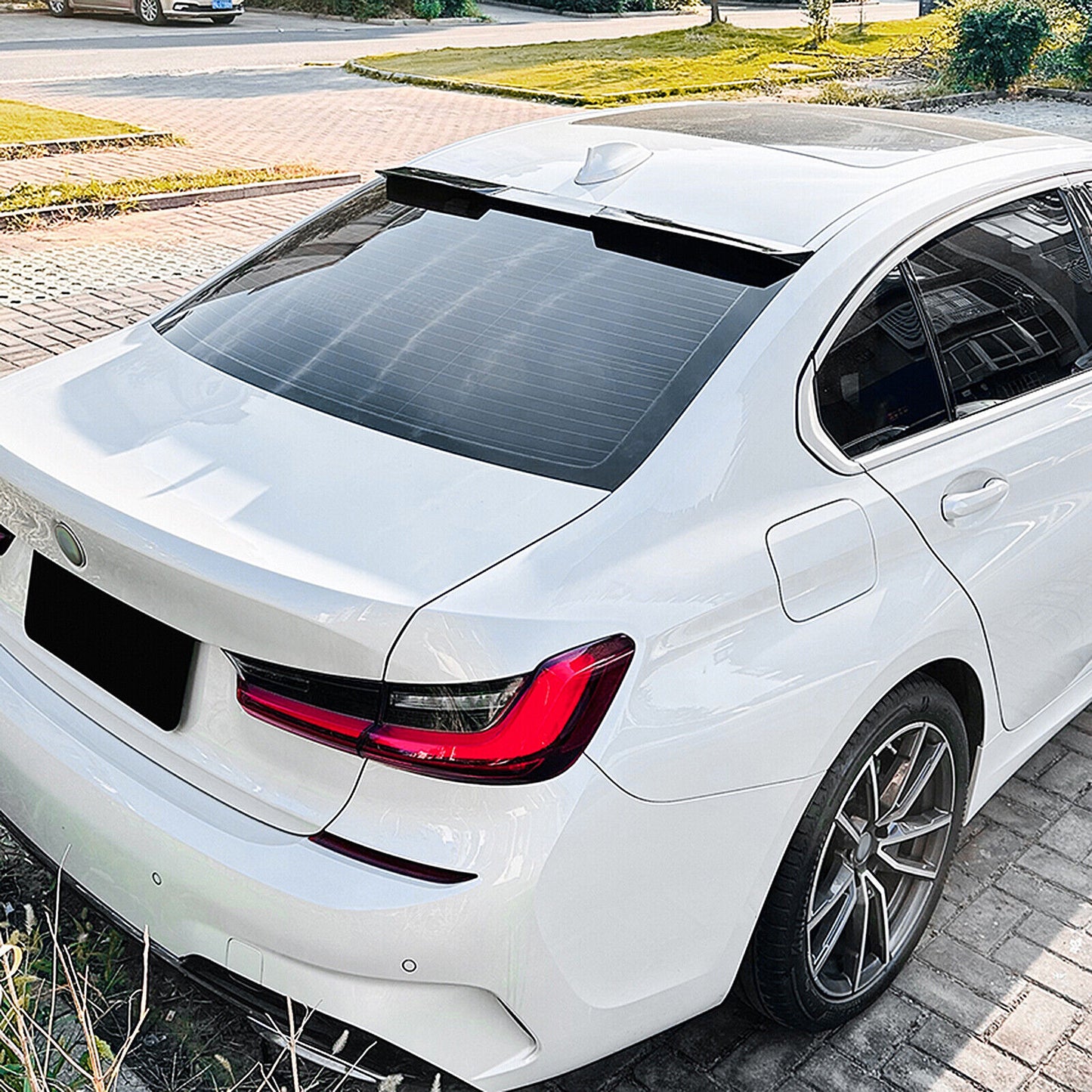 Gloss Black Rear Trunk Spoiler Lip Roof Wing fits BMW G20 320i G80 M3 2019-2024