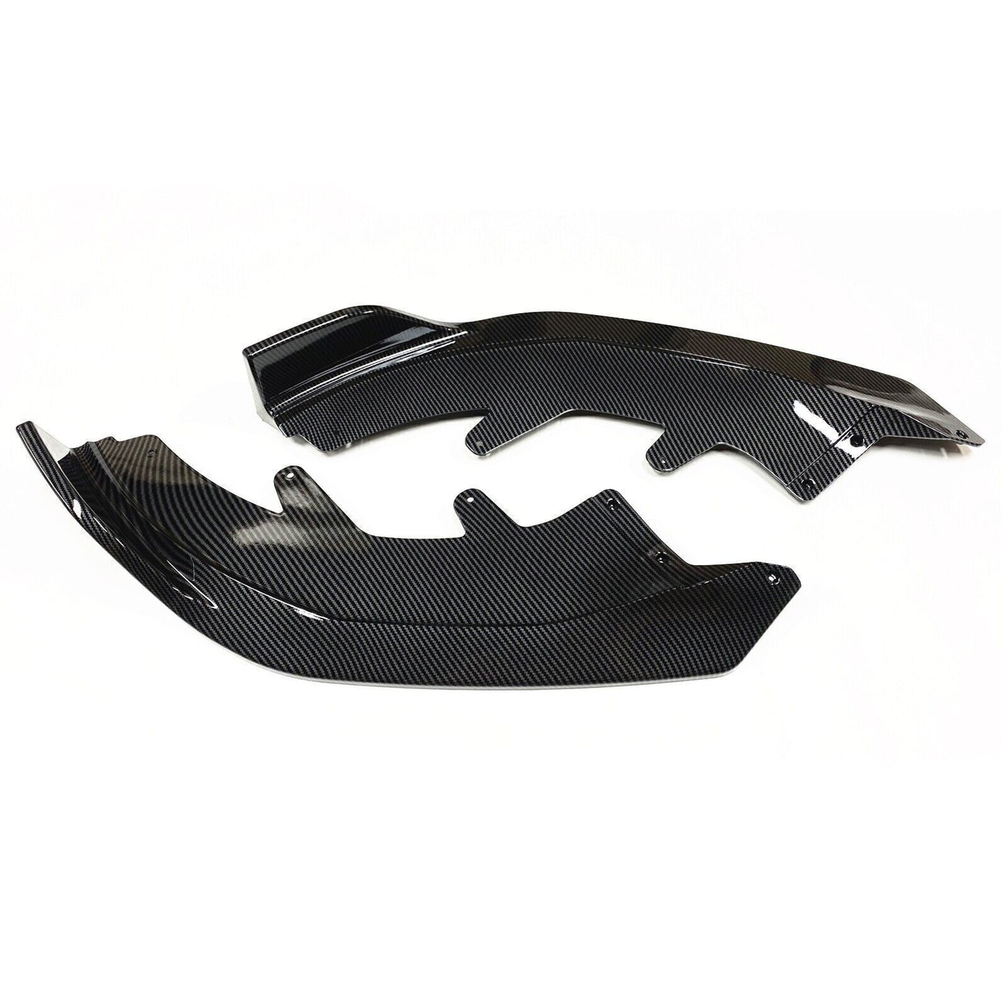 Front Bumper Spoiler Lip Kit fits BMW 2 Series G42 Coupe 22-24 Carbon Fiber Look