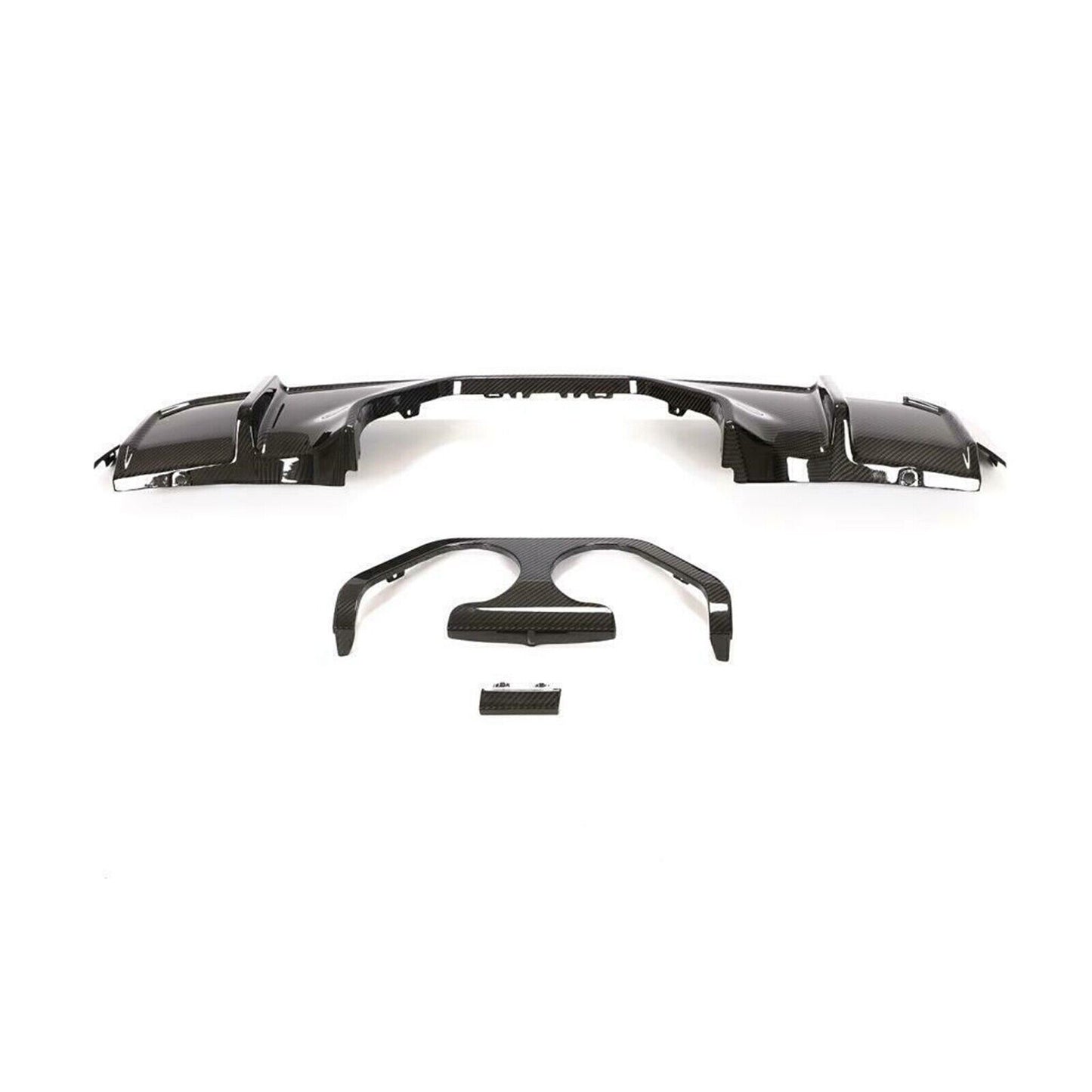 Carbon Fiber Rear Diffuser Lip + Cover Kit fits BMW G80 M3 G82 M4 2021-2023