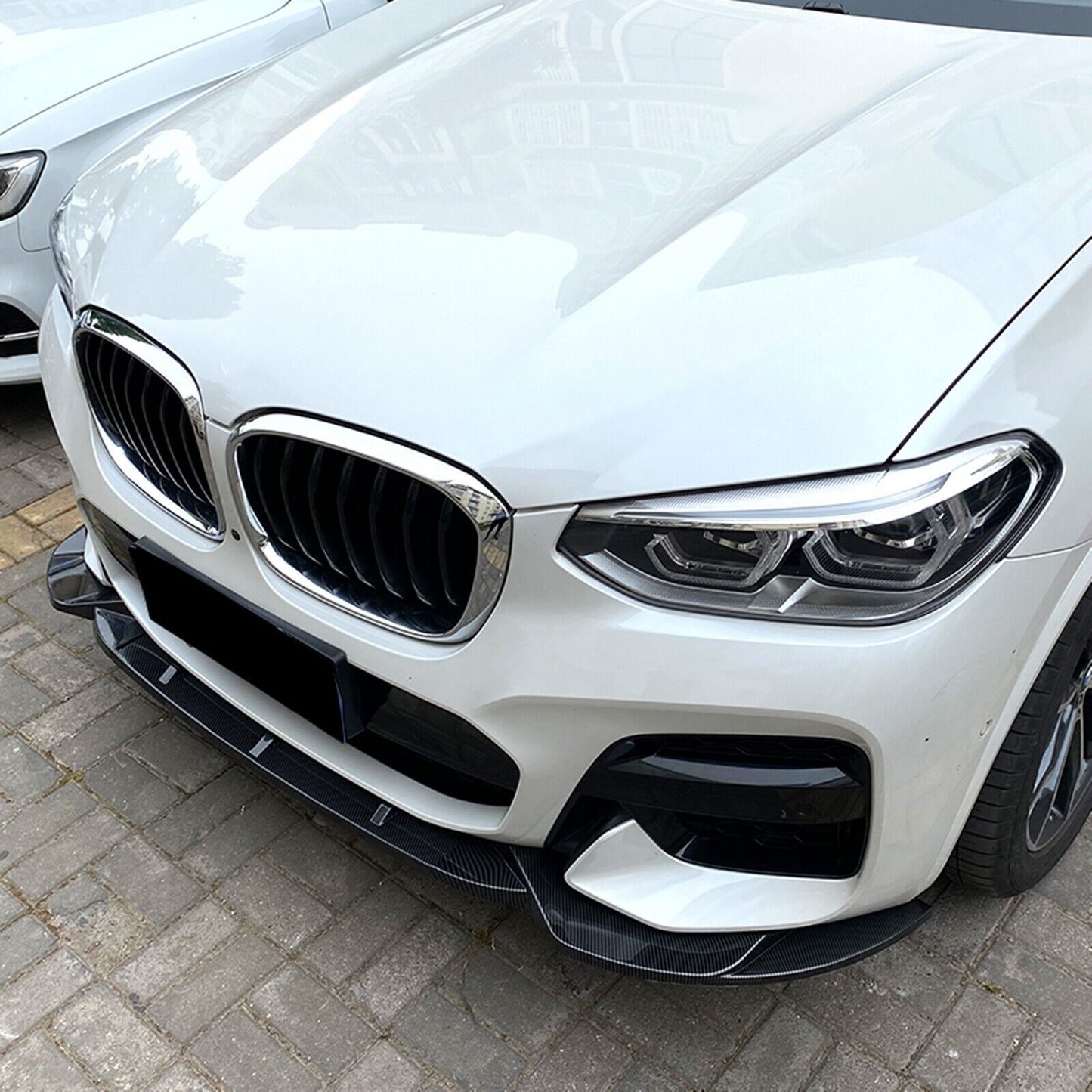 CB Look Front Bumper Spoiler Lip Kit fits BMW X3 G01 X4 G02 M Sport 2018-2021