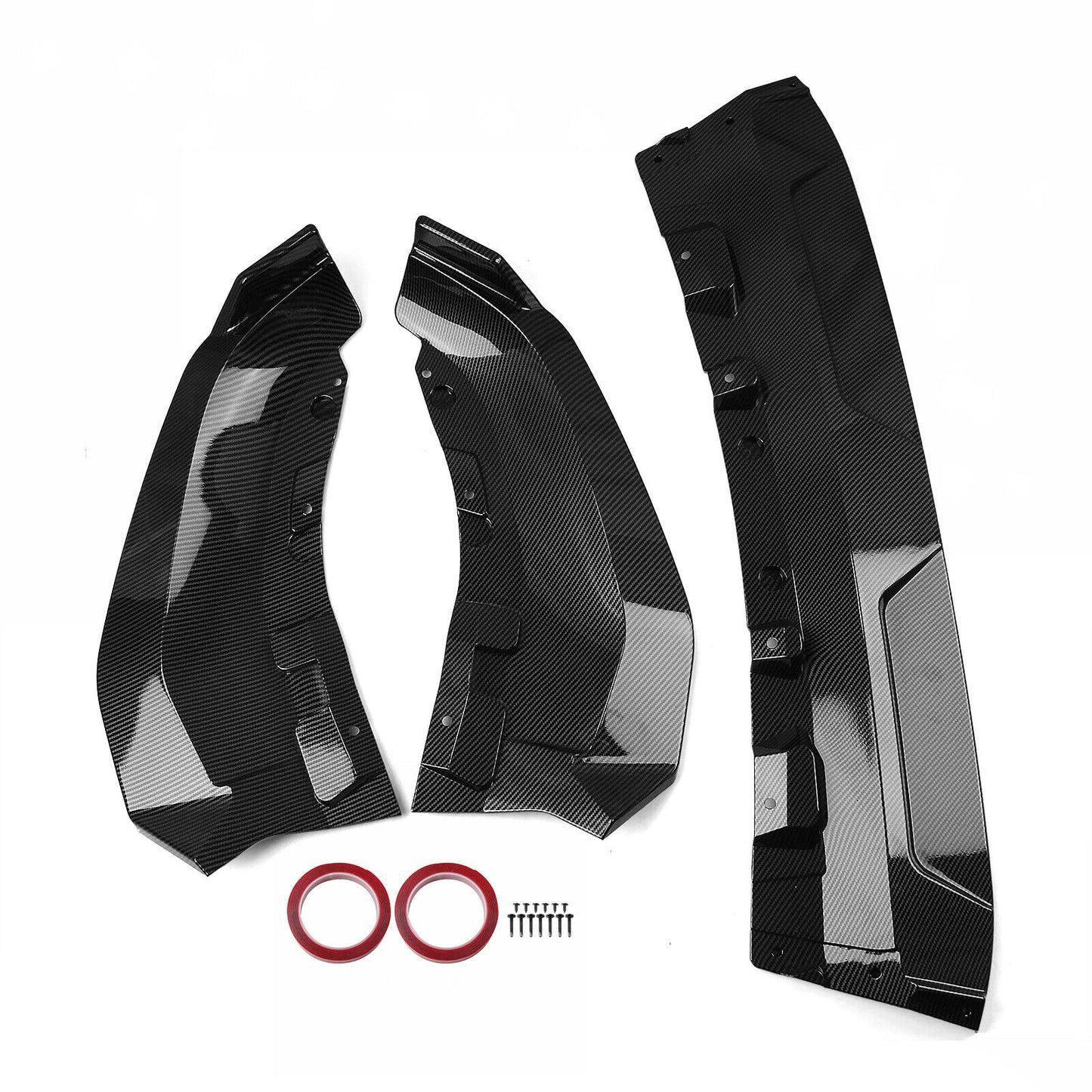 Front Bumper Spoiler Lip Splitter Kit fits BMW X7 G07 2023-2024 Carbon Fiber Look