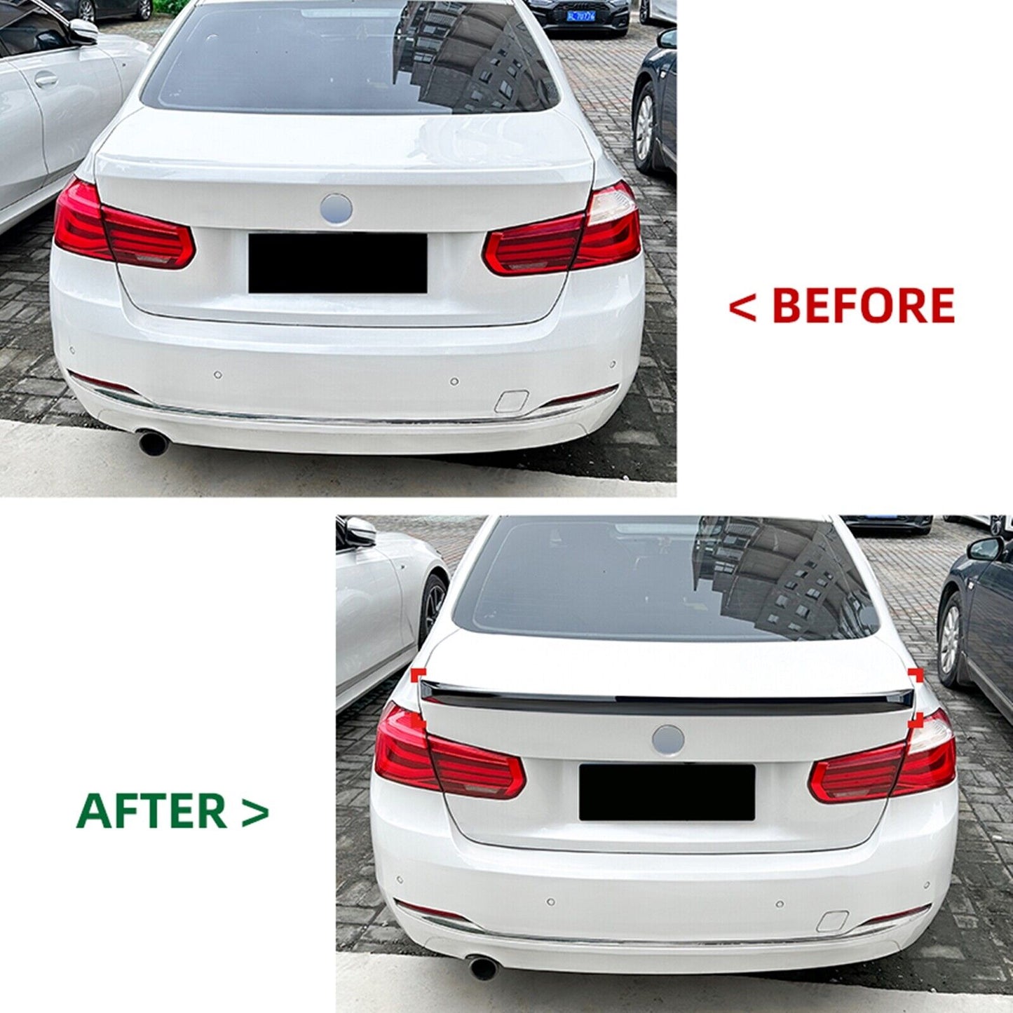 Gloss Black Rear Trunk Spoiler Lip Wing fits BMW 3 Series F30 2013-2019 CLS Style