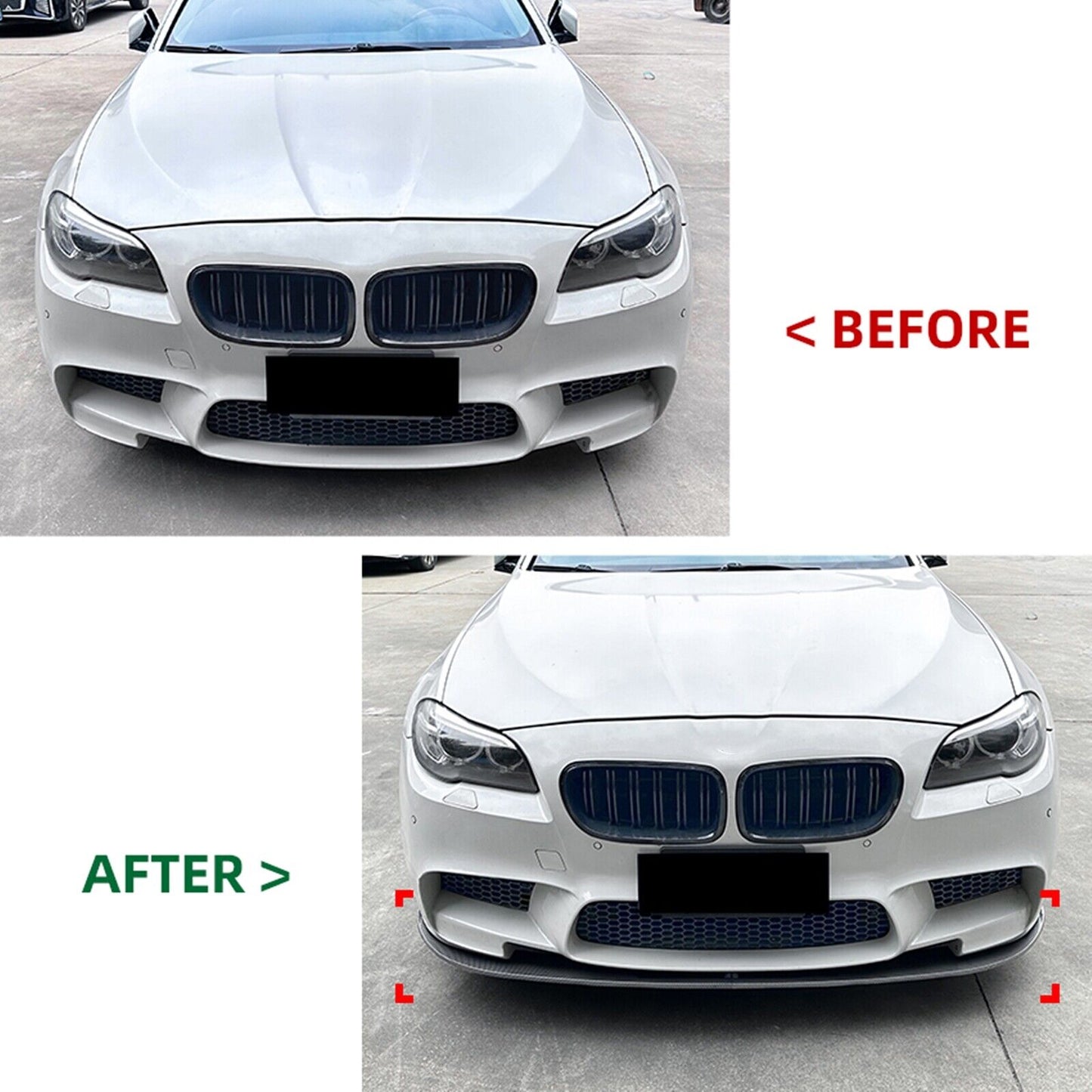 CB Look Front Bumper Spoiler Lip Splitter fits BMW F10 F11 M5 2012-2016 2013