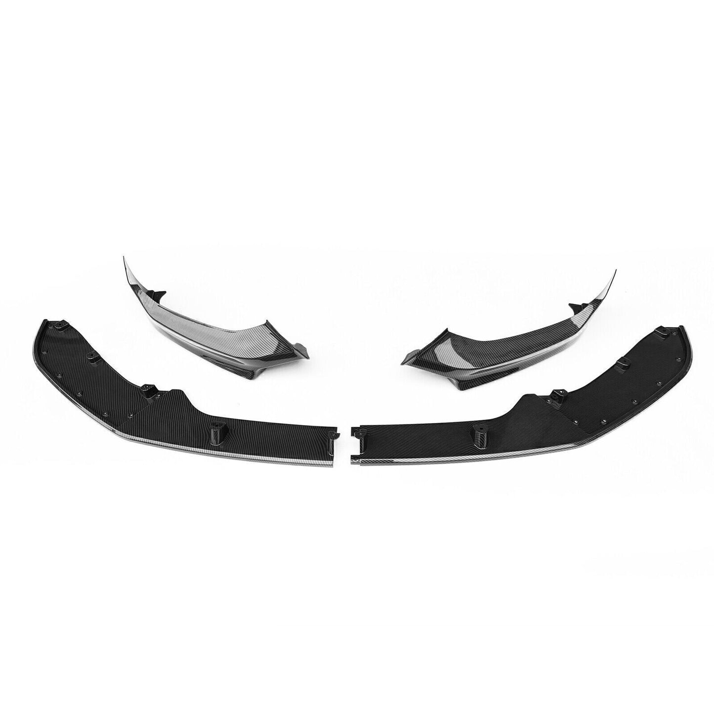 Black Carbon Fiber Look Front Lip Bumper Spoiler fits BMW F20 F21 2015-2020 2016