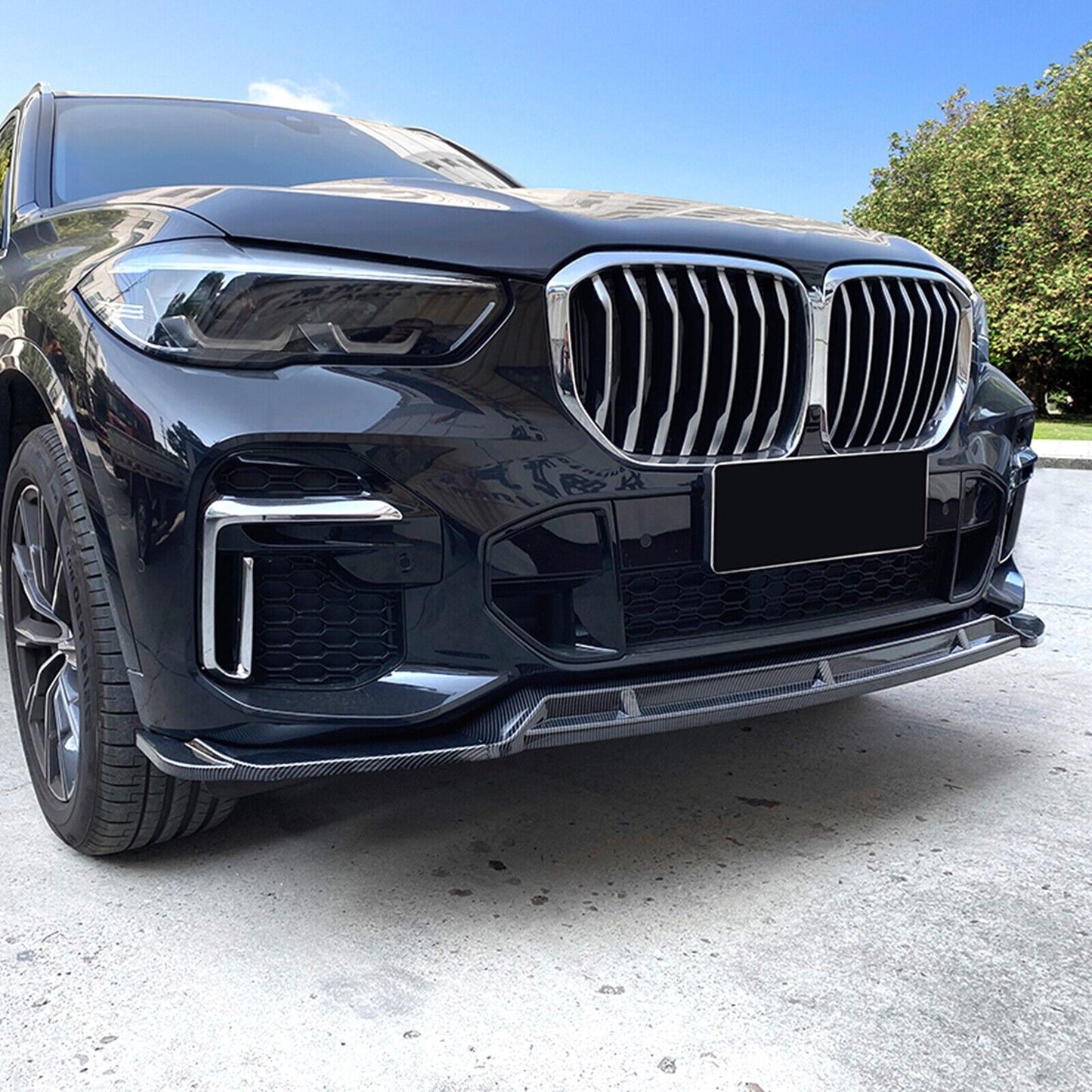 Fit fits BMW X5 G05 M Sport 2019-2023 New Front Bumper Spoiler Lip Kit CB Style