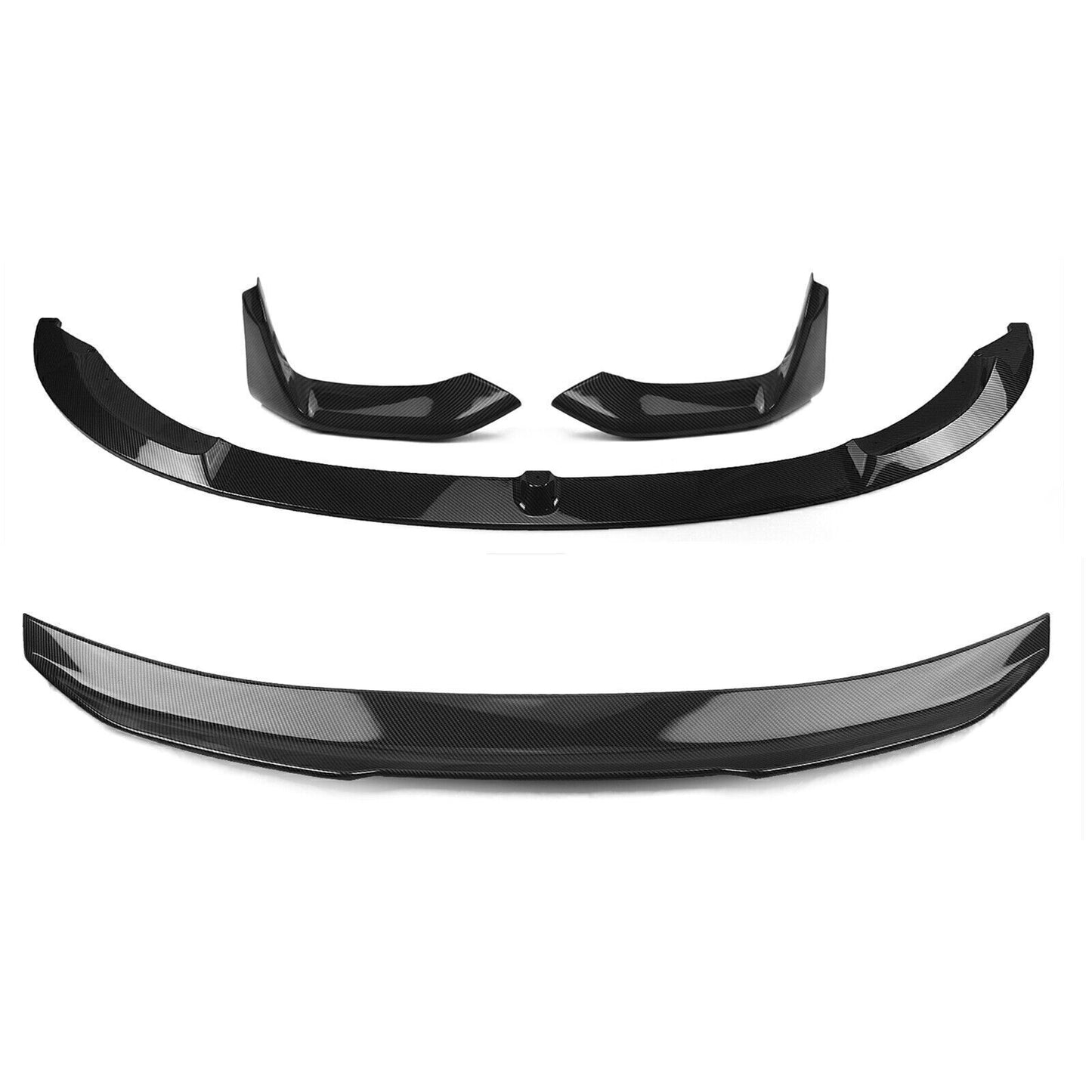 Front Bumper Splitter+Rear Trunk Spoiler Lip fits BMW 2015-2020 BMW F82 M4 Coupe