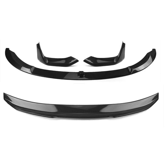 Front Bumper Splitter+Rear Trunk Spoiler Lip fits BMW 2015-2020 BMW F82 M4 Coupe