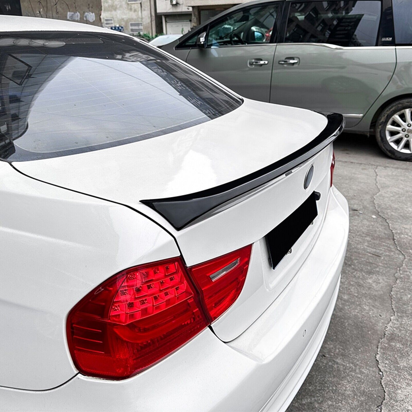 CLS Style Rear Trunk Spoiler Lip Wing fits BMW 3 Series E90 2005-2011 Gloss Black