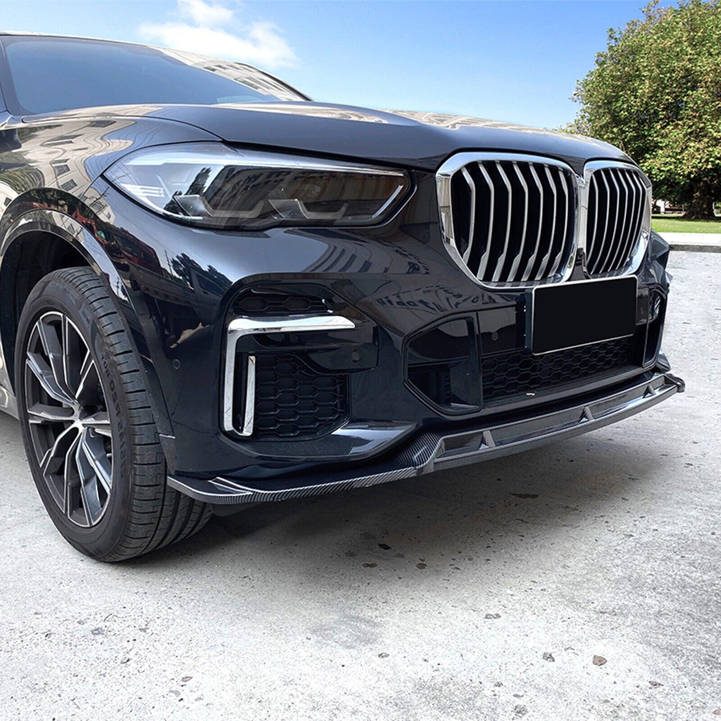 Fit fits BMW X5 G05 M Sport 2019-2023 New Front Bumper Spoiler Lip Kit CB Style