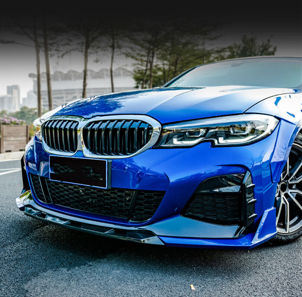 Blue Front Bumper Spoiler Splitter Lip Body Kit fits BMW 325i 325LI M Sport 2020