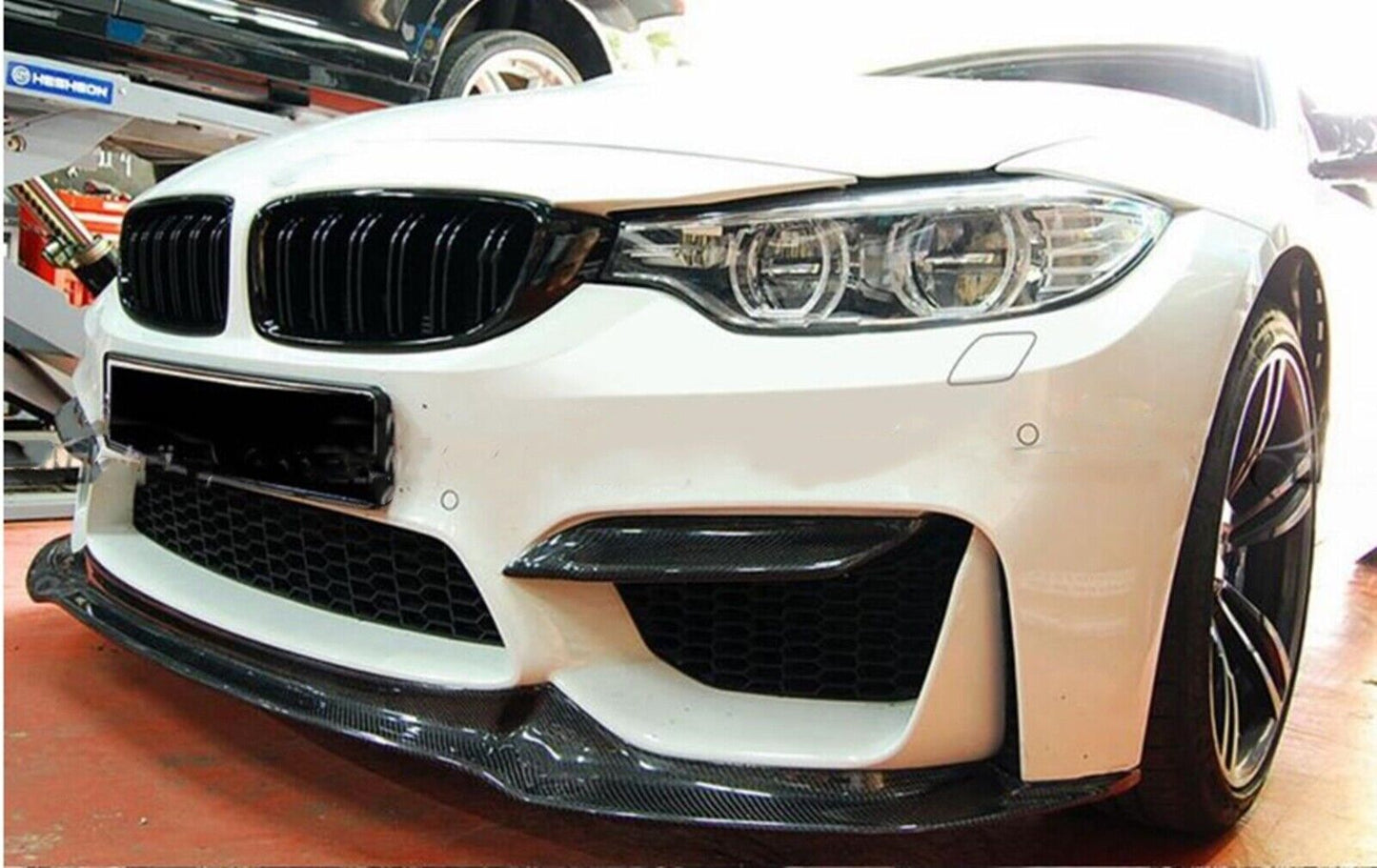 2x Carbon Front Bumper Side Splitter Fit fits BMW F80 M3 F82 F83 M4 2015-2020