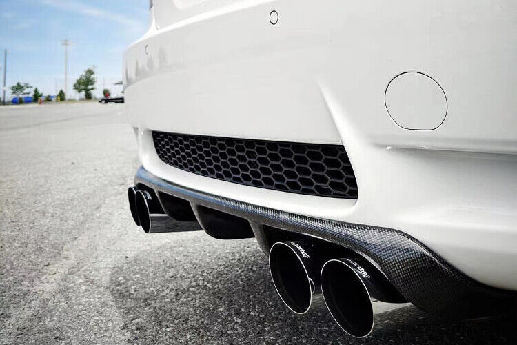 fits BMW E90 325i 335i M-Sport 09-12 M3 V Style Carbon Fiber Rear Bumper Diffuser