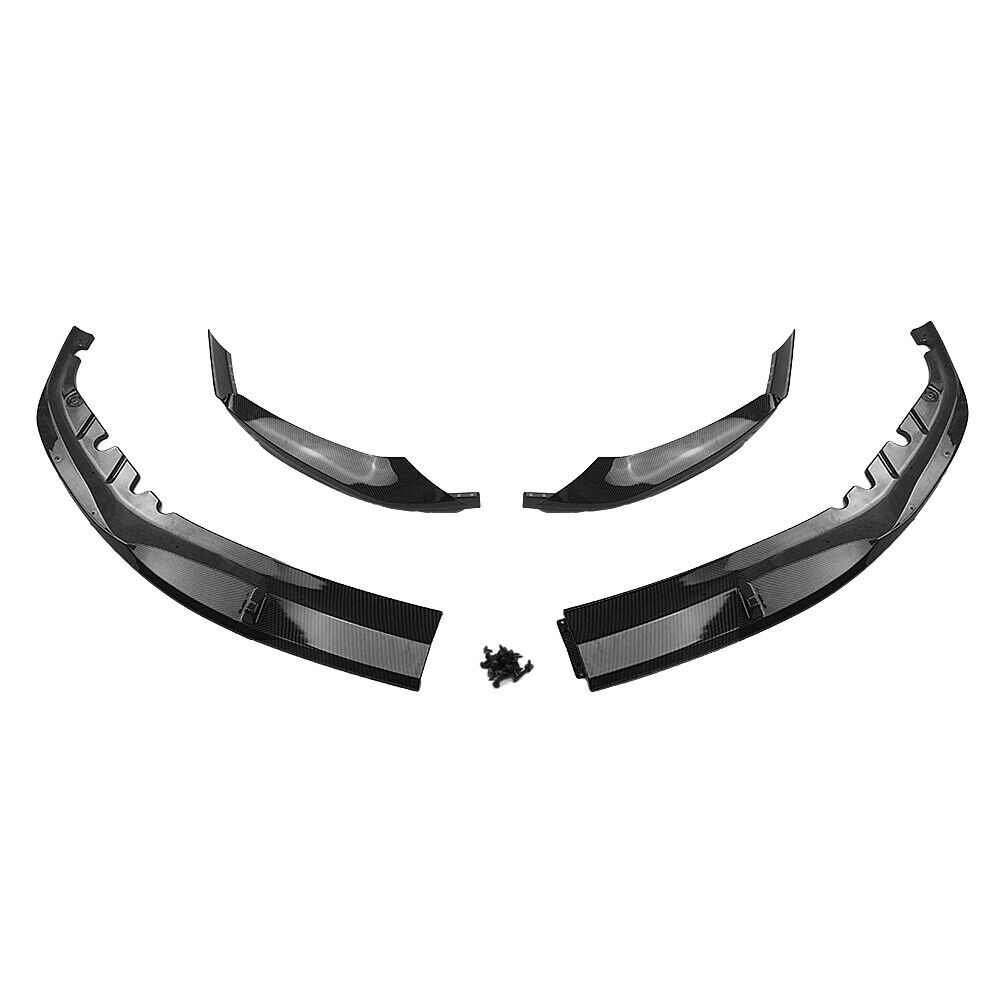 Front Bumper Spoiler Splitter Lip fits 17-20 BMW G30 M Tech M Sport Carbon Style