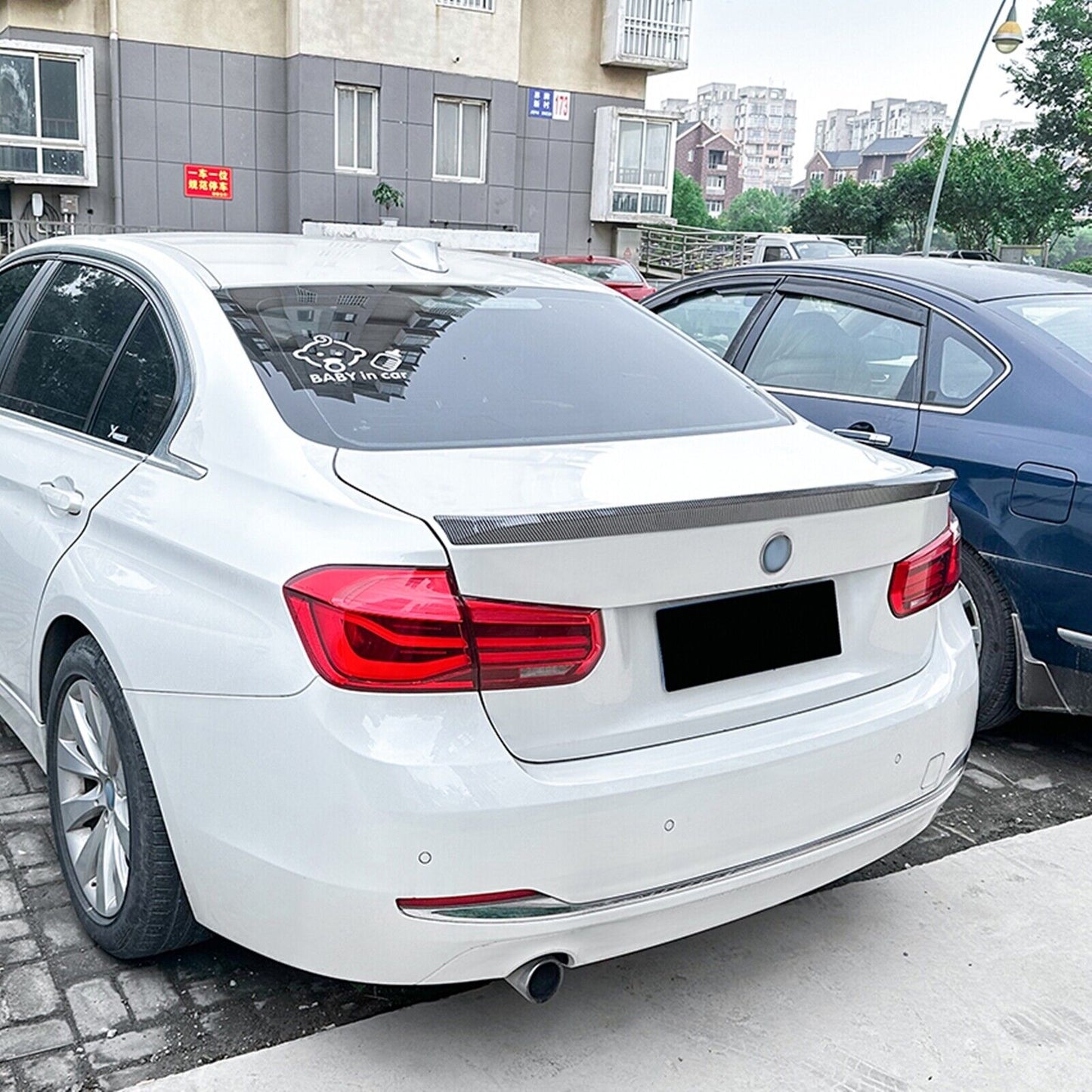 CB Look Rear Trunk Spoiler Lip Wing fits BMW 3 Series F30 2013-2019 CLS Style