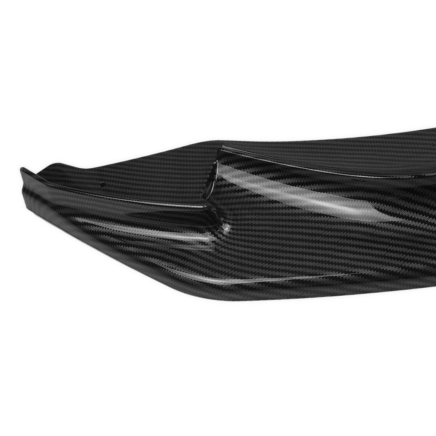 Front Bumper Spoiler Lip Black Carbon Fiber Look fits 15-20 BMW F80 M3 F82 F83 M4