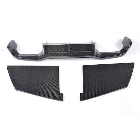 Rear Diffuser Lip +Corner Spats Cover Trim Splitter fits 2016-22 BMW F87 M2