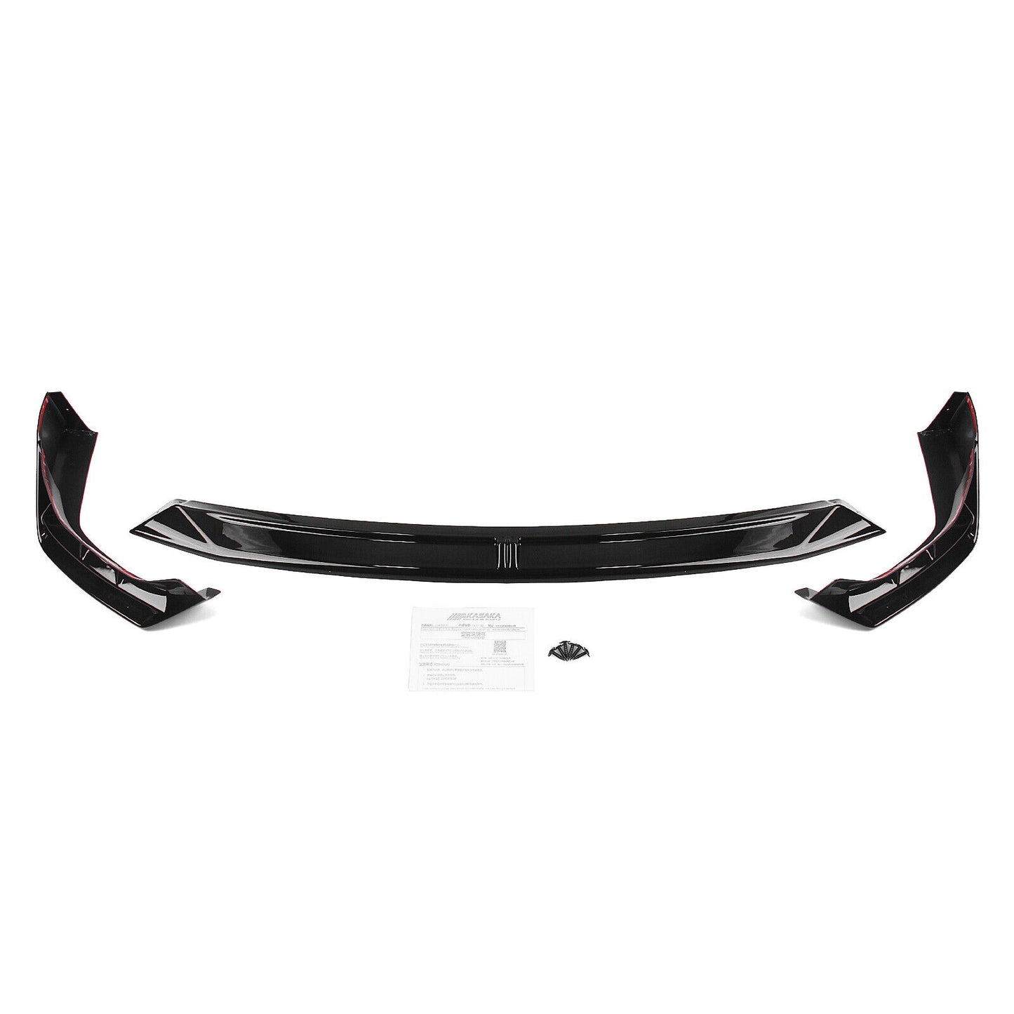 Front Bumper Spoiler Lip Kit Black fits BMW G20 LCI Sport 2023-2024 AKASAKA