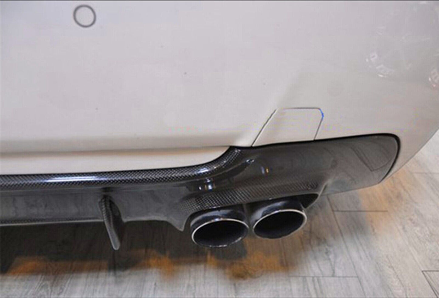 Real Carbon Fiber Rear Bumper Diffuser Lip fits BMW E92 325i 2007-2013 Quad Out