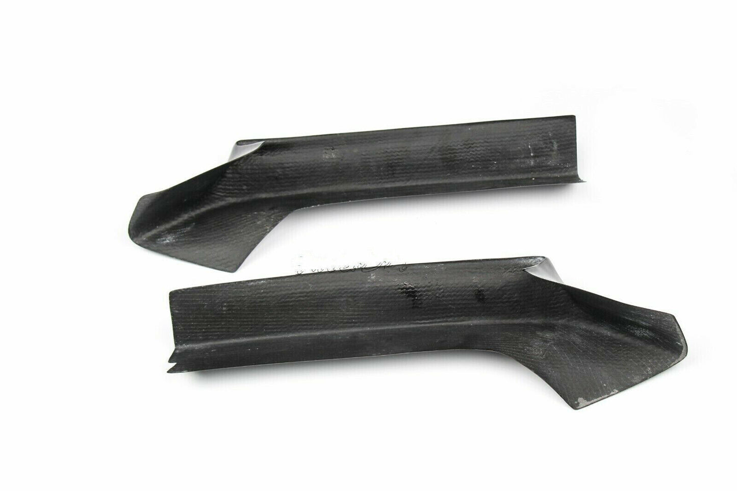 2x Front Bumper Splitter Flaps fits 2014+ BMW 2 F22 F23 M235i M240i Carbon Fiber