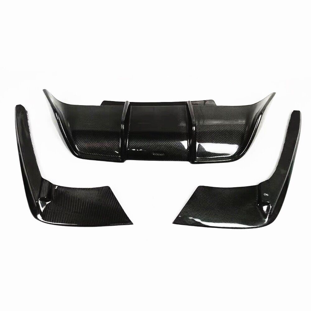 Carbon Fiber Black Rear Bumper Diffuser Glossy fits BMW F06 F12 F13 M6 2013-2018