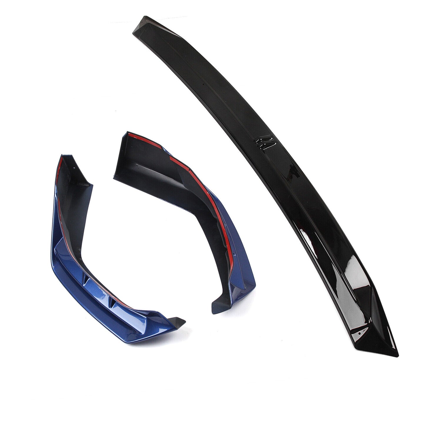 Front Bumper Spoiler Lip Kit Blue fits BMW G20 LCI Sport 2023-2024 AKASAKA