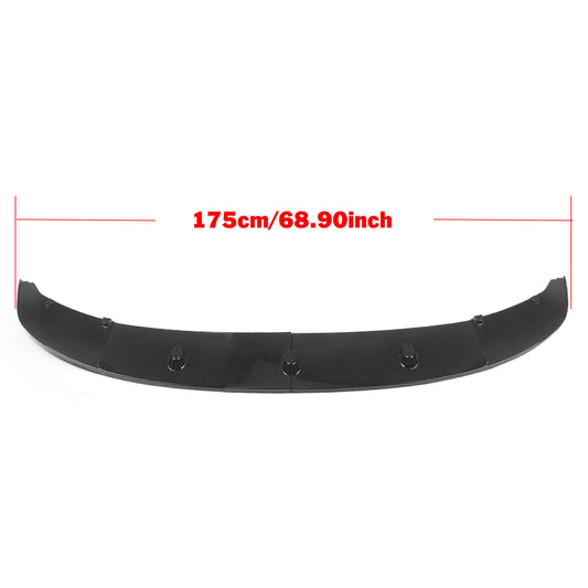 Glossy Black Front Spoiler Fits fits BMW F10 5 Series M Sport 2011 2012-2016