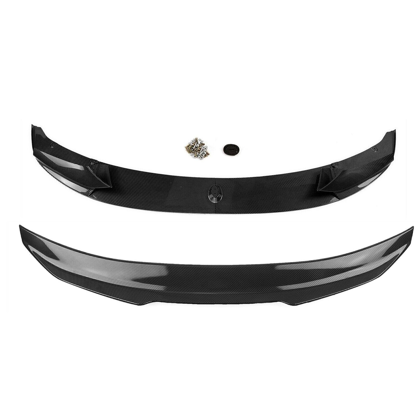 Carbon Look Front Splitter + Rear Spoiler Lip fits 2011-2016 BMW F10 5 Series