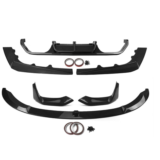 Carbon Style Rear Diffuser +Front Bumper Spoiler fits BMW F80 F82 F83 2015-2020