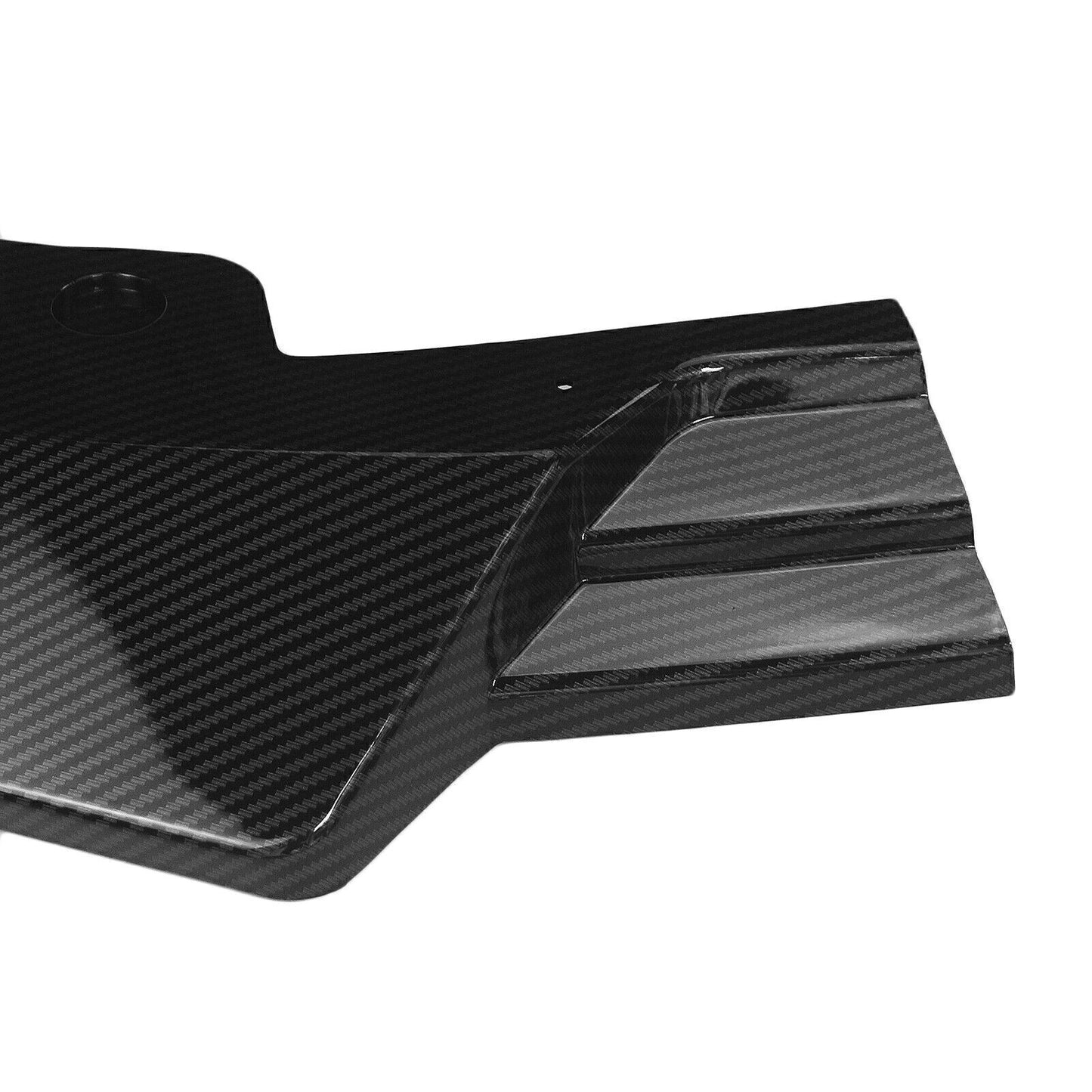 Carbon Fiber Look Black Front Bumper Spoiler Lip fits 19-21 BMW 3-Series G20/G21