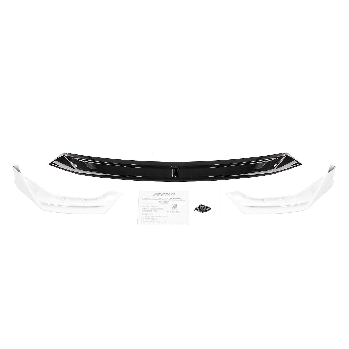 Front Bumper Spoiler Side Splitter Lip fits BMW G20 LCI Sport 2023-2024 White