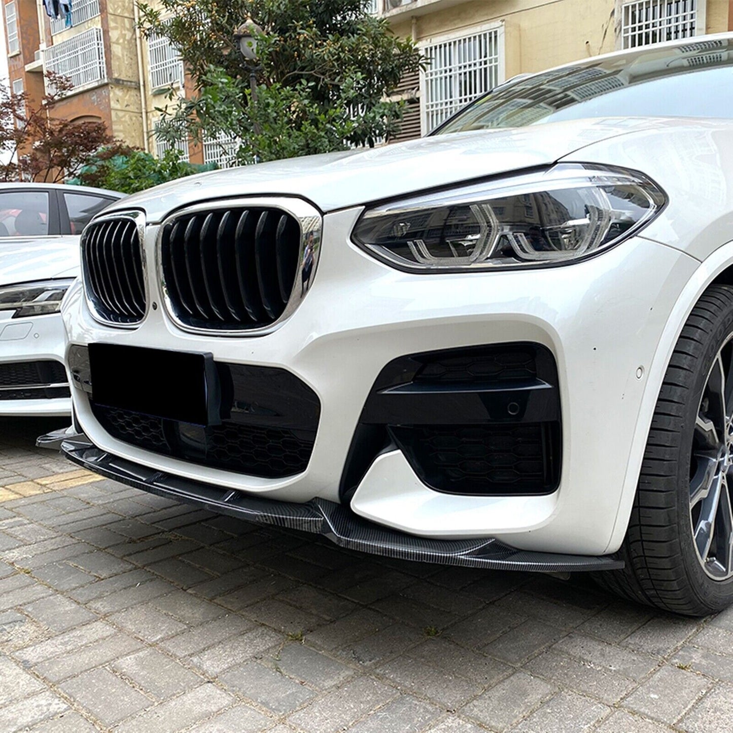 CB Look Front Bumper Spoiler Lip Kit fits BMW X3 G01 X4 G02 M Sport 2018-2021