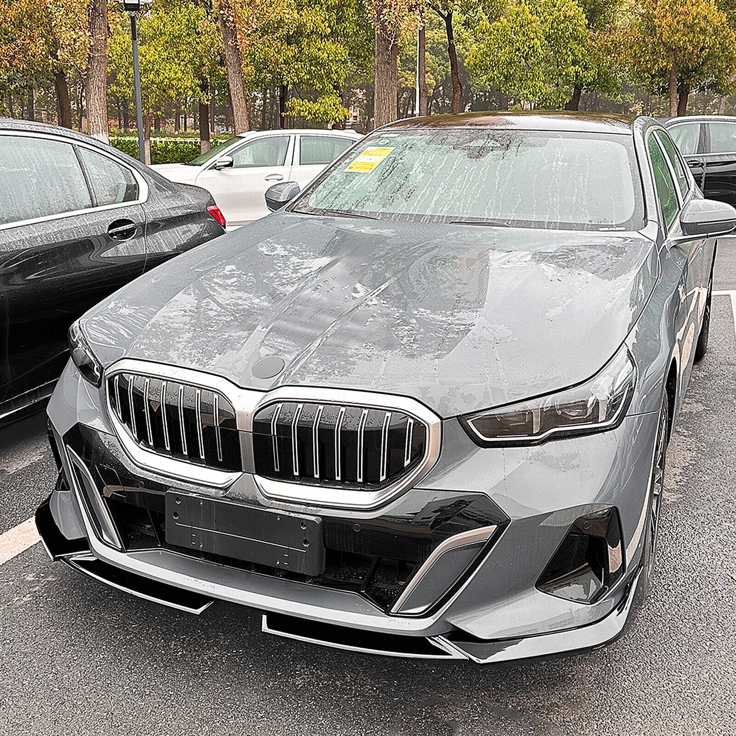 Front Bumper Spoiler Lip Kit fits BMW 5 Series I5 G60 G61 M Sport 2024-up BLK