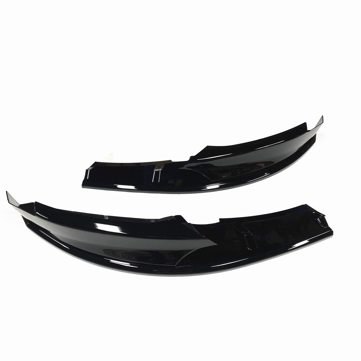 4x Gloss Black Front Bumper Splitter Lip fits BMW 1 Series E82 M Sport 2007-2013