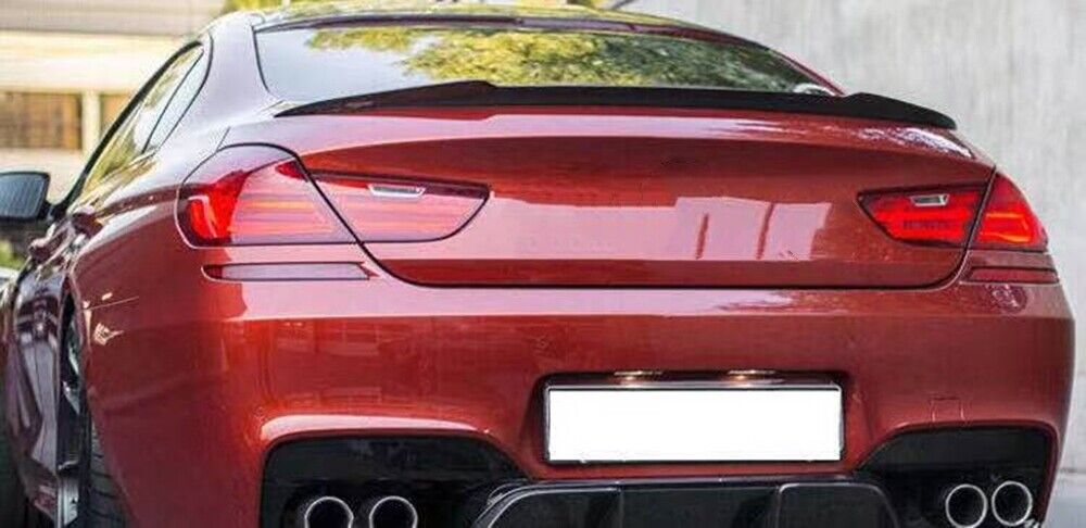 fits BMW F06 640i 650i M6 V Style 2012+ Rear Black Trunk Spoiler Wing Lip