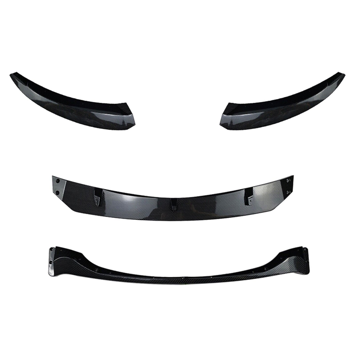 Carbon Fiber Style Front Bumper Spoiler Splitter fits BMW 1 Series E82 M 2007-13