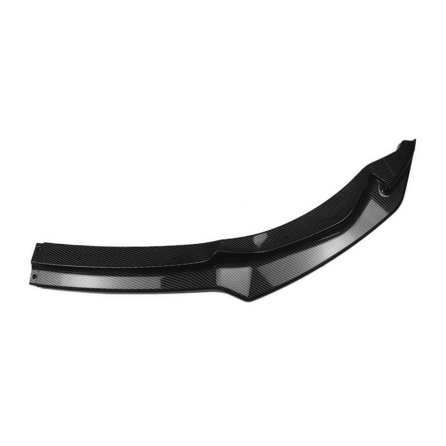 Front Bumper Spoiler Lip Black Carbon Fiber Look fits 15-20 BMW F80 M3 F82 F83 M4